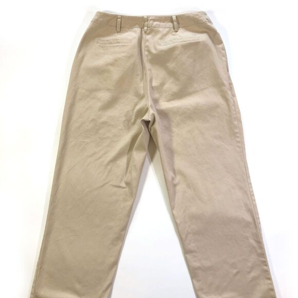 Duck Head Stretch Chino Pants Women 6 Cream Mid-Rise - Picture 2 of 7
